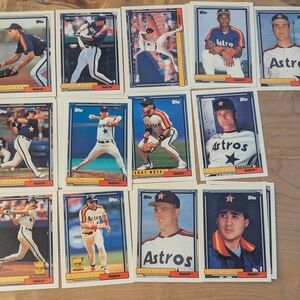 1992 Topps Astros Baseball Cards